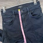 AGOLDE ‎ Sophie high rise skinny jeans black distressed Photo 6