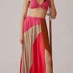 Anthropologie Dolan Left Coast from Colorblocked Maxi Skirt size large Photo 0