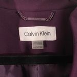 Calvin Klein Women Purple Quarter Ruched Sleeves One Button Blazer Size 14W NWT Photo 5