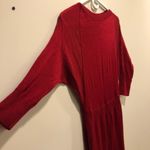 The Limited Pullover Sweater Dress Doleman Raglan Sleeves Tight Knit Red XS Tall Photo 0