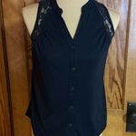 Xhilaration Mossimo blue lace sleeveless top Photo 3