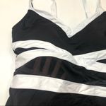 Anne cole  Colorblock Mesh VNeck One Piece Swimsuit Photo 3
