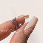 Light Purple CZ Stud Earrings Photo 4