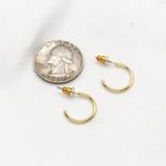 Maya Mini Gold Hoops Photo 2
