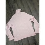 Chico's Talbots Ribbed Stretch Light Pink Turtleneck Sweater Pullover Thin Size XL Photo 3
