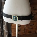 Alpaca Mexico belt buckle with stone inlay Blue Photo 1