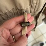 VINTAGE Mossimo Supply Beige Utility Jacket Spring Summer Light Layer Hood Tan Size XL Photo 8