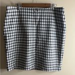 J Jill ponte skirt plaid size large Gray Photo 0