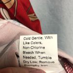 None No brand small Boho, wide sleeve, baby doll type, red orange cream flowers Photo 10