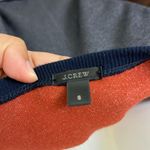 J.Crew black label blue crush velvet beads silver Tinsel fringe pullover top s Photo 3