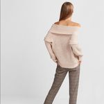 EXPRESS ✨Pink Oversized Ruffle Cowl Neck Sweater✨ Photo 3