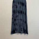 BRAEVE EVEREVER Tie Dye Swing Dress Blue Navy Sleeveless High Neck Cutout Mini Photo 12