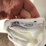 ZARA White Cable Knit Cross Neck Halter Dress Small Photo 9