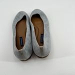 Margaux Womens Modern Classic Round Toe Ballet Flats Light Gray Suede Size 43 Photo 3