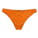 Hollister Bright Orange Terry Cloth Hibiscus Bikini Bottoms Medium Photo 1