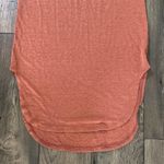 Aerie Light Orange Linen Blend Midi Length T-Shirt Dress Photo 3