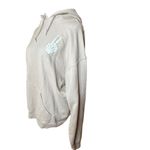 Bowery Supply Co. Beige Hoodie with Skeleton Peace Sign | Grunge Hoodies size M Size M Photo 3