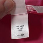 Victoria's Secret Y2K Hot Pink 100% Silk Slip Mini Dress Lingerie Chemise Slit M Photo 3