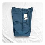 ZARA ★ NWT Casual Dress Shorts - Blue ★ Photo 11