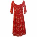 Lovers + Friends  Floral Red Dress Boho Chic Vacation Photo 10