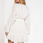 Outerknown  Lulu Dress Butter Cream Swiss Dot Size Large Photo 2