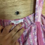 Tahari Women’s Pink and Purple Patterned Dress size M Photo 2