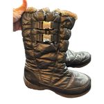 Totes Women's Puffer Boots Size 9M Black Faux Fur Lining Side Zipper & Buckles D Photo 7