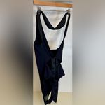 Free People NWOT  Can't Stop Me Asymmetrical Bodysuit - Black Photo 3