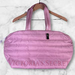 Victoria's Secret Pink Quilted Duffle Bag Tote New Barbiecore Gym Bag Travel Photo 0