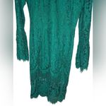 Lulus  Enrapturing Elegance Green Lace Long Sleeve Midi Dress Size Small Photo 7