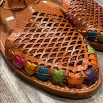 Women’s Mexican Huaraches Shoes Leather Loafer Brown size 8 Photo 1