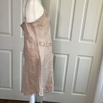 Handmade Linen  Floral Beads Embroidery Aprox L Photo 6