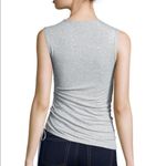 Theory Rimaeya Tie Side Cinched Gray Tank Top M Photo 1