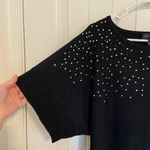 Cable & Gauge EUC |  women’s‎ black jewel decorated crewneck sweater large Photo 1