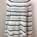 Style & Co Sweater XL Ivory Striped Cable Knit Photo 0