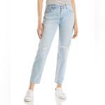 J Brand Tate Boy-Fit distressed knee light blue Jeans Photo 1