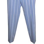 Forever 21 Blue & White Striped Pants Stretch Trousers Size Medium Nautical Photo 6