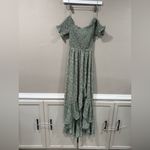 NWT Perdita Smock Top Floral Maxi Dress From Francesca’s Green Size XS Photo 4