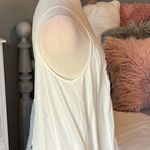 Rue 21 Embroidered top flowy tank L  off white Gauzy Cream Photo 5