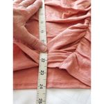 Caslon  Womens Ruched Side & Short Sleeve Boat Neck T-Shirt Pink Brick Size XL Photo 5