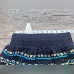 Savannah‎ Jane Mary Tiered Embroidered Skirt size small Black Photo 6