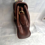 Carryland USA Faux Croc Satchel Purse Vintage Brown Photo 6
