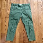 Nili Lotan East Hampton Pants Green Cameo Frayed Hem Women’s Size 10 Photo 10