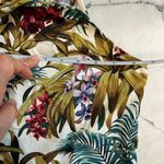 Tommy Bahama Linen Blend Halter Dress Sundress Tropical Floral Tie Neck Size M Photo 8