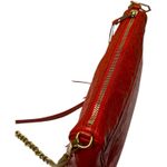 Rebecca Minkoff MAC Ostrich Leather Orange Gold Photo 3