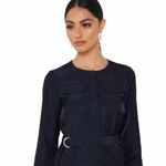 Ted Baker Aminna Navy Utility Midi Dress Size 2 (US Size 6) Photo 2
