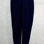 New Mix Navy Ruched Butt Textured Leggings Photo 0