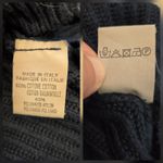 Brandy Melville  Cotton Navy Blue Ribbed Cropped V Neck Pullover Sweater One Size Photo 6