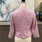 EXPRESS Pink Linen Blend Cropped Blazer Jacket Women’s Size 4 NWT $128 Photo 1