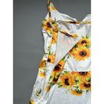 Source Unknown Women's Sunflower Print Spaghetti Strap Mini‎ Dress Size L Summer Casual Photo 7